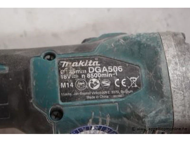 Accu haakse slijptol makita dg1506, werking niet gekend - afbeelding 2 van  2