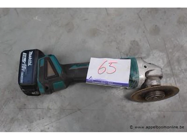 Accu haakse slijptol makita dga506, werking niet gekend - afbeelding 1 van  2