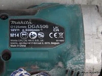 Accu haakse slijptol makita dga506, werking niet gekend - afbeelding 2 van  2