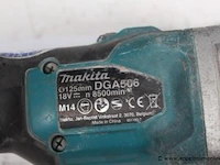 Accu haakse slijptol makita dga506, werking niet gekend - afbeelding 2 van  2
