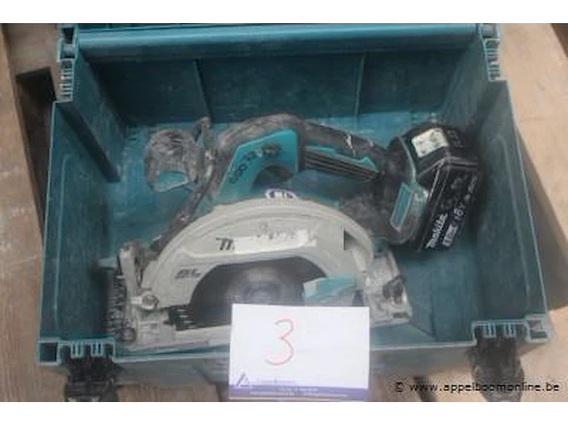 Accu-handcirkelzaagmachine makita dhs680, werking niet gekend - afbeelding 1 van  2