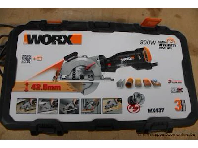 Accu handcirkelzaagmachine worx, wx437 - afbeelding 2 van  2