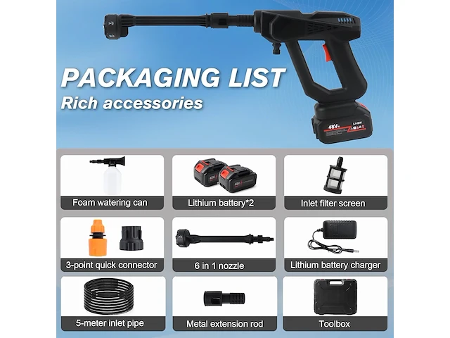 Accu hogedrukreiniger - afbeelding 4 van  5