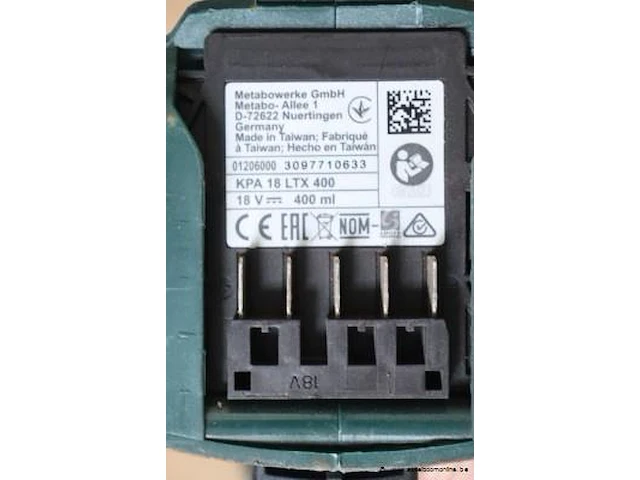 Accu kitpistool mtabo kpa 18 ltx 400, zonder batterij - afbeelding 2 van  2