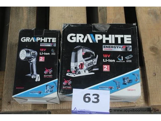 Accu lamp plus accu wipzaag graphite - afbeelding 1 van  3