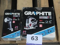 Accu lamp plus accu wipzaag graphite - afbeelding 1 van  3