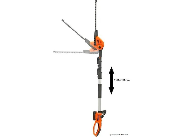 Accu langeheggeschaar telescopisch - afbeelding 2 van  2