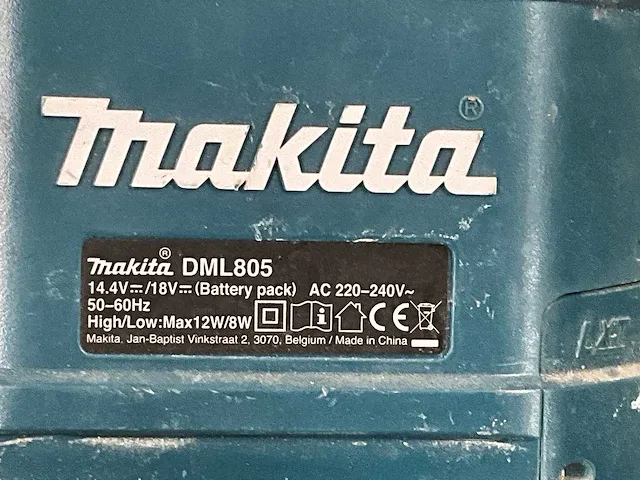 Accu led werflamp makita dml805 - afbeelding 3 van  4