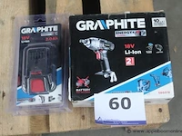 Accu moeraanzetter graphite, 58g018 + extra accu - afbeelding 1 van  3