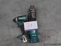 Accu moerenaanzetter makita dtd153 plus haakse slijptol dtm51, zonder batterij, werking niet gekend - afbeelding 1 van  3