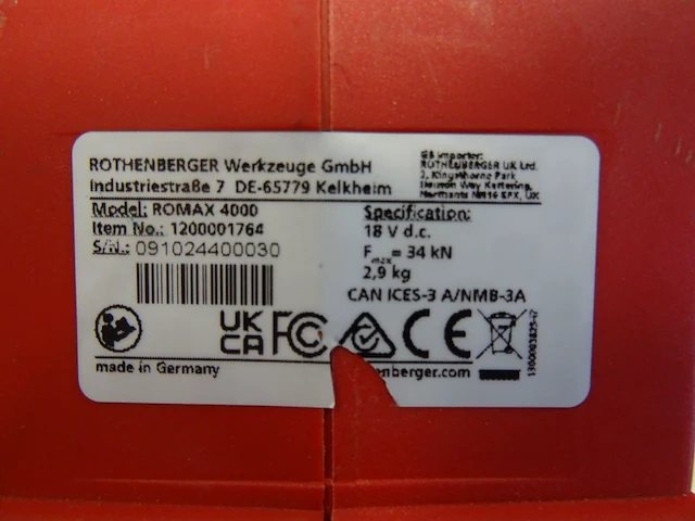 Accu perstang rothenberger - afbeelding 5 van  6
