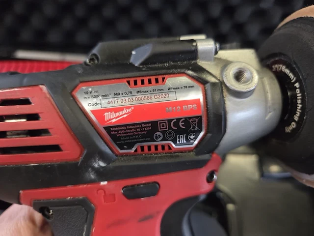 Accu poliermachine milwaukee m12 bps - afbeelding 4 van  6