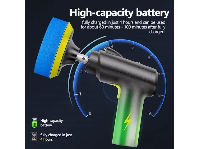 Accu polijstmachine cardetailing - afbeelding 1 van  3