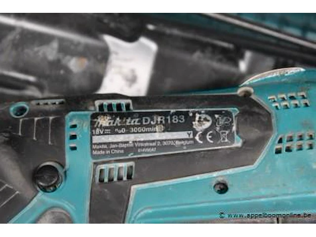 Accu reciprozaag makita djr183, zonder batterij, werking niet gekend - afbeelding 2 van  2