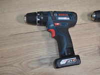 Accu schroefmachine bosch professional gsr 12v-15 met 2 accu en lader, accu schroefmachine bosch professional gsr 10,8v-ec (defect) met 2 accu en lader (b404) - afbeelding 4 van  8
