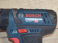 Accu schroefmachine bosch professional gsr 12v-15 met 2 accu en lader, accu schroefmachine bosch professional gsr 10,8v-ec (defect) met 2 accu en lader (b404) - afbeelding 5 van  8