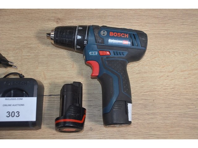 Accu schroefmachine bosch professional gsr 12v-15 met 2 accu en lader (b404) - afbeelding 3 van  5