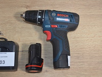 Accu schroefmachine bosch professional gsr 12v-15 met 2 accu en lader (b404) - afbeelding 3 van  5