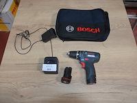 Accu schroefmachine bosch professional gsr 12v-15 met 2 accu en lader in draagtas (b404) - afbeelding 1 van  6