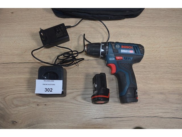 Accu schroefmachine bosch professional gsr 12v-15 met 2 accu en lader in draagtas (b404) - afbeelding 3 van  6
