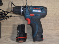 Accu schroefmachine bosch professional gsr 12v-15 met 2 accu en lader in draagtas (b404) - afbeelding 4 van  6