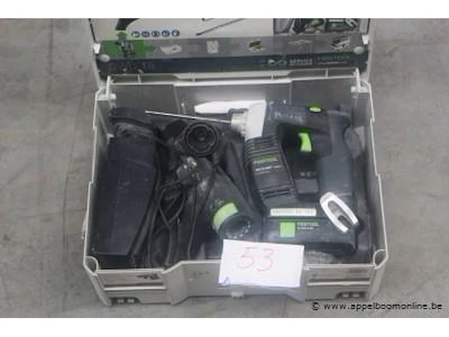 Accu schroefmachine festool dwc 18-4500 met teobehoren, werking niet gekend - afbeelding 1 van  3