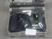 Accu schroefmachine festool dwc 18-4500 met teobehoren, werking niet gekend - afbeelding 1 van  3