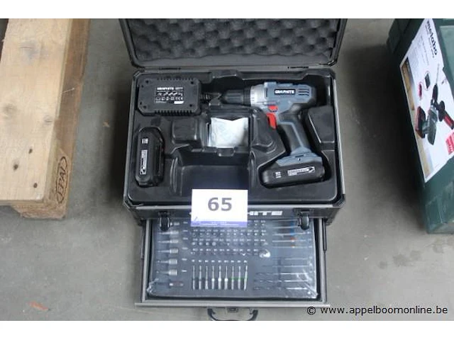 Accu schroefmachine graphite in koffer - afbeelding 1 van  4