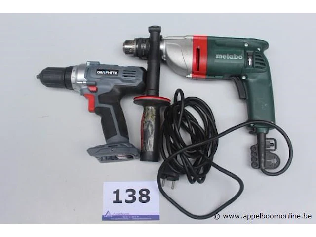 Accu schroefmachine graphite plus elektrisch boormachine metabo - afbeelding 1 van  3