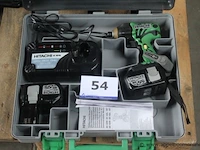 Accu schroefmachine hitachi, wh 18dl - afbeelding 1 van  3