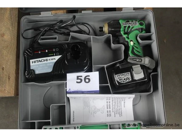 Accu schroefmachine hitachi, wh 18dl - afbeelding 1 van  3