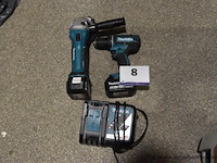 Accu schroefmachine makita plus accu slijptol makita plus lader - afbeelding 1 van  3