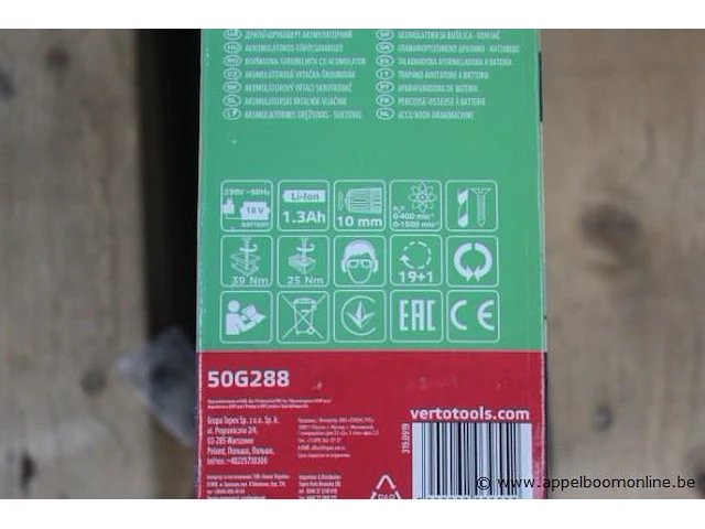 Accu schroefmachine verto, 50g288 - afbeelding 2 van  2