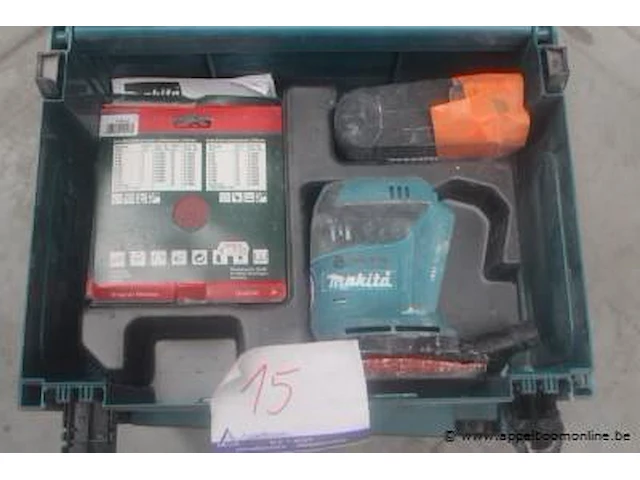 Accu schuurmachine makita dbo180, werking niet gekend - afbeelding 1 van  2