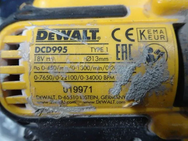 Accu set dewalt - afbeelding 5 van  5
