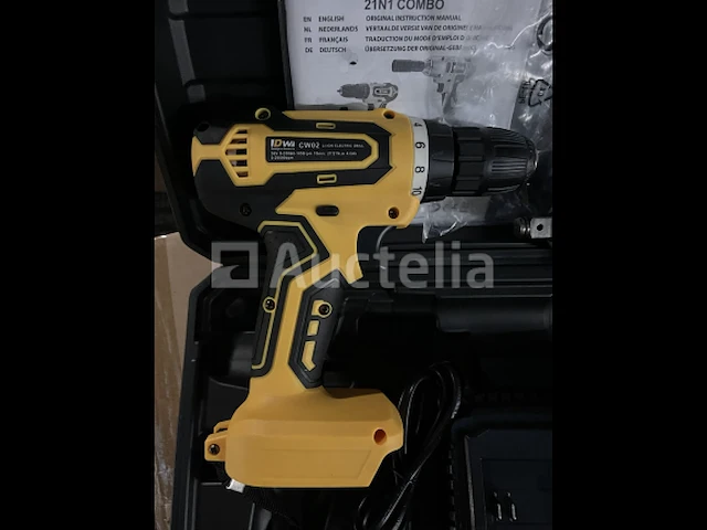 Accu set slagmoersleutel en schroefmachine 36v - afbeelding 2 van  3