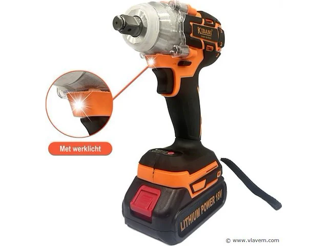 Accu slagmoersleutel 18volt - afbeelding 4 van  6