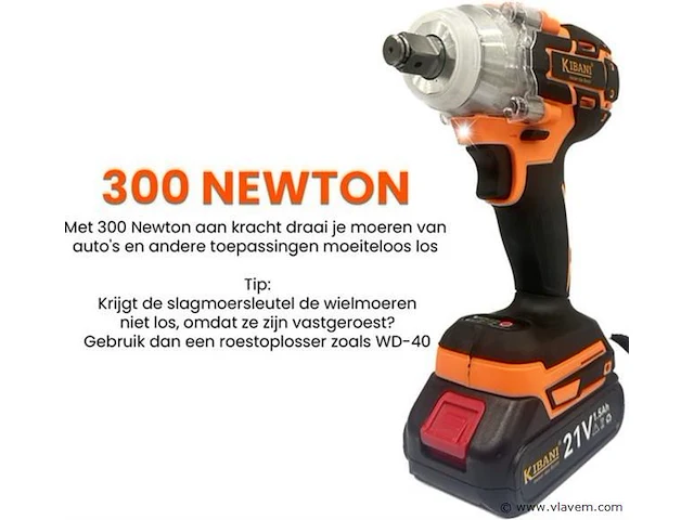 Accu slagmoersleutel 18volt - afbeelding 5 van  6