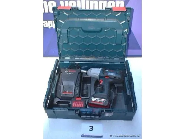 Accu slagmoorsleutel, bosch gds 18v-li ht, met lader - afbeelding 1 van  3
