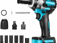 Accu-slagschroevendraaier, compatibel met makita 18 v accu - afbeelding 1 van  4