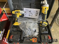 Accu slijper en slagmoersleutel set 36v 4ah - afbeelding 1 van  6
