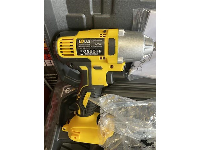 Accu slijper en slagmoersleutel set 36v 4ah - afbeelding 3 van  6