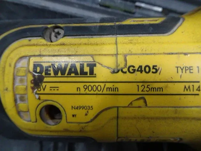 Accu slijpschijfmachine dewalt - afbeelding 3 van  3