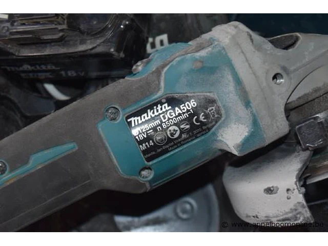 Accu slijptol makita, dga506 - afbeelding 2 van  2