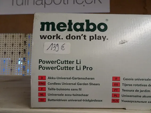 Accu snoeischaar metabo - afbeelding 2 van  2