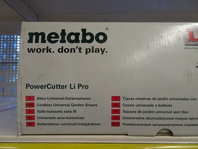 Accu snoeischaar metabo - afbeelding 2 van  2