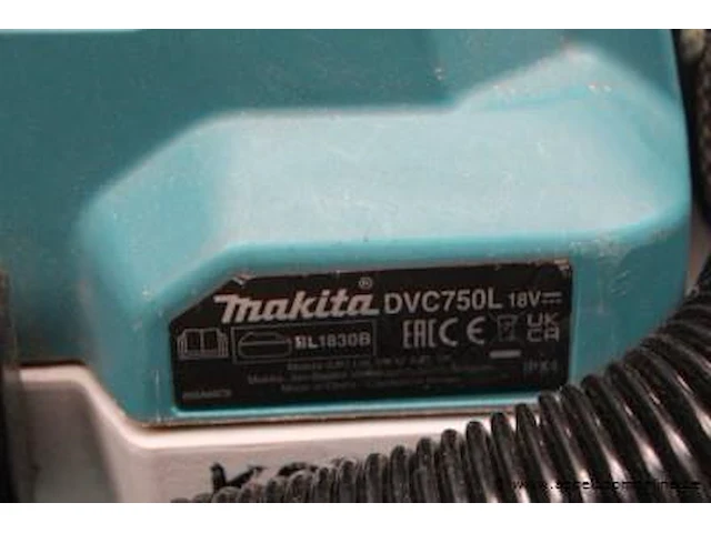 Accu stofzuiger makita dvc750, werking niet gekend - afbeelding 2 van  2