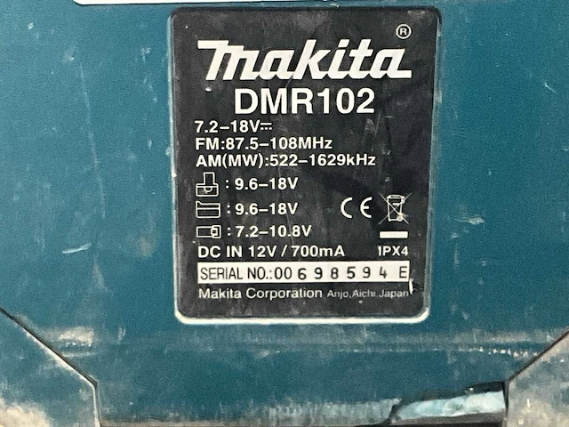 Accu werfradio makita dmr110 - afbeelding 4 van  4