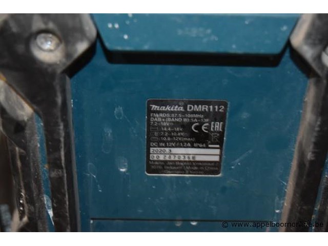 Accu werfradio makita dmr112 - afbeelding 2 van  2