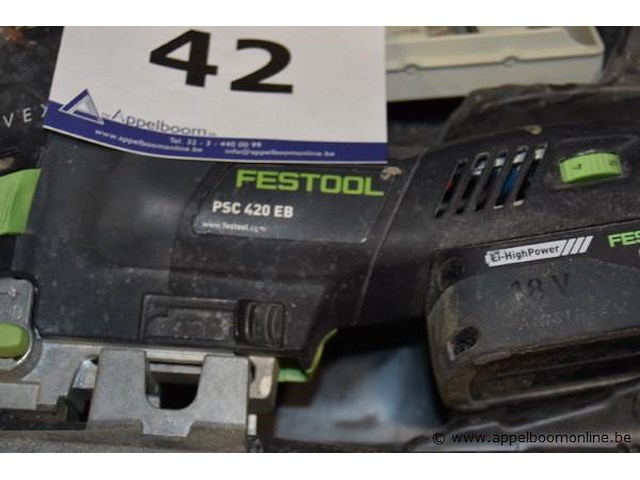 Accu wipzaag festool, psc 420 eb - afbeelding 2 van  2